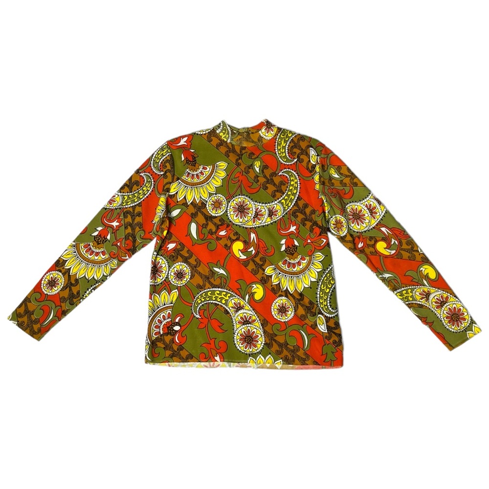 Vintage 70s 60s wilroy New York bold print shirt